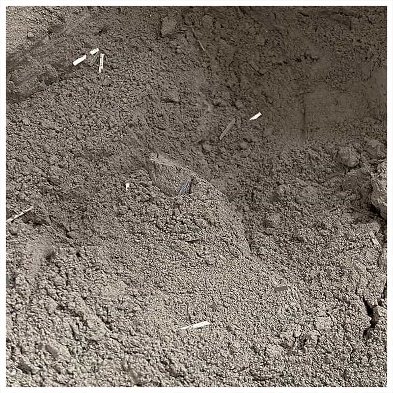 Amorphous metallic fibres in Crono dry powder